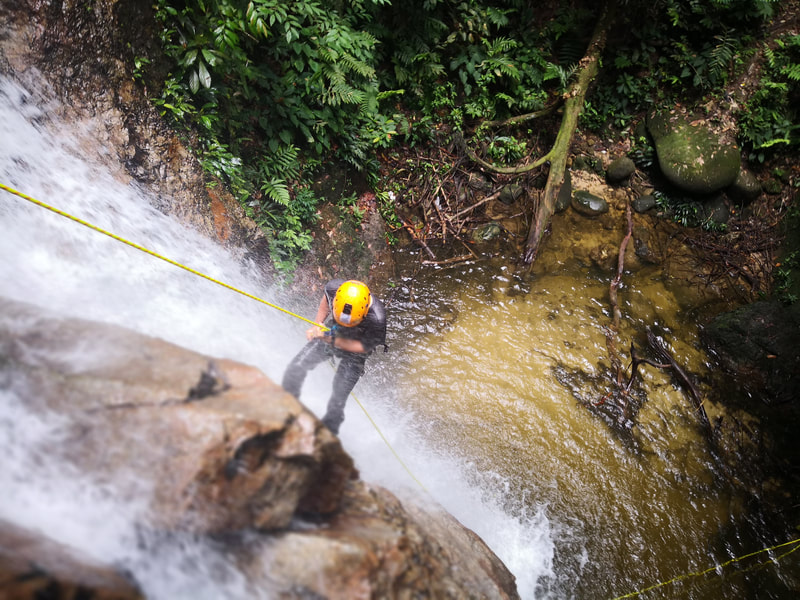 Waterfall Abseiling Malaysia,Batu Caves